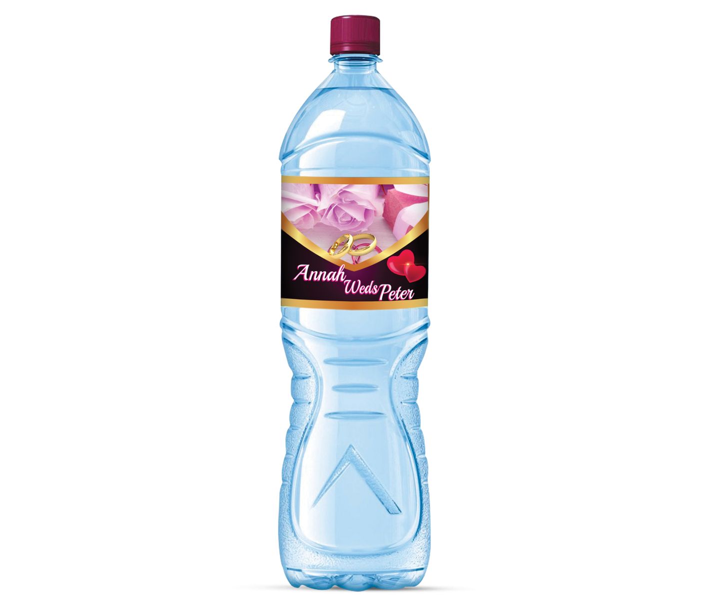 wedding water bottle labels