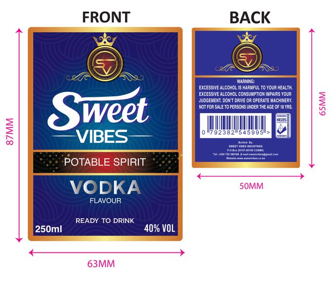 liquor bottle labels