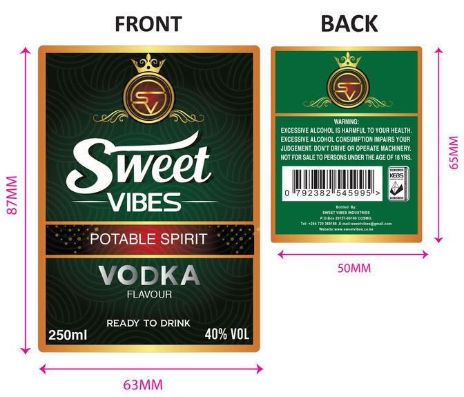 liquor labels