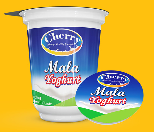 yoghurt label design