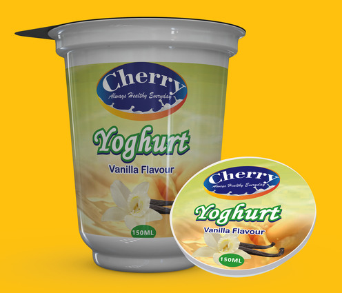 yoghurt sticker design
