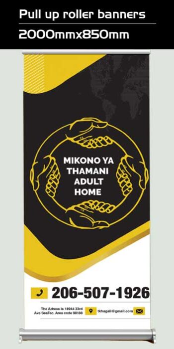 Roll up banner printing In Nairobi Kenya, Roll up Banner designers In Nairobi , Roll up banners design services In Nairobi , Roll up banners printing company In Nairobi , Roll up banners designers Nairobi .