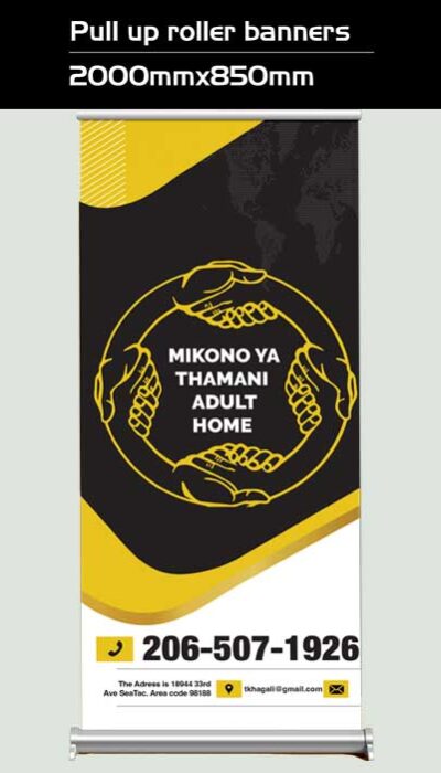 Pull up roller banners