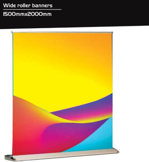 Extra Wider roller banner