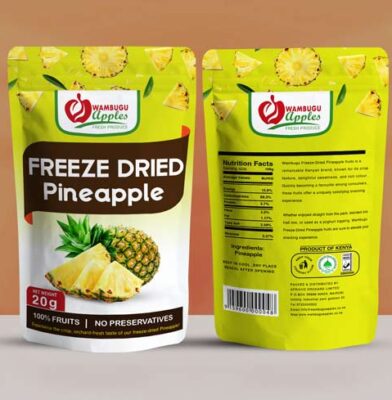 Pineapple/Peaches Fruits Stand up Pouch Design