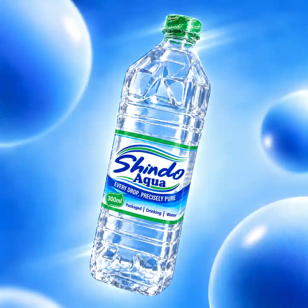 Packaged drinking water label design in Mombasa Kenya,How we designed Shindo Water label design,Four-sided water bottle label design,Transparent water bottle label design in Kenya,Custom bottled water packaging design for coastal brands